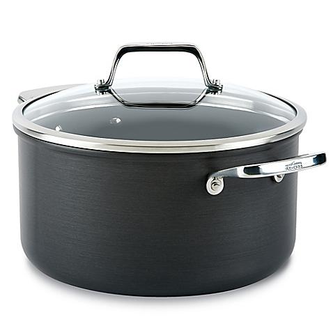 All-Clad B1 Hard Anodized Nonstick 6 qt. Stock Pot with Lid