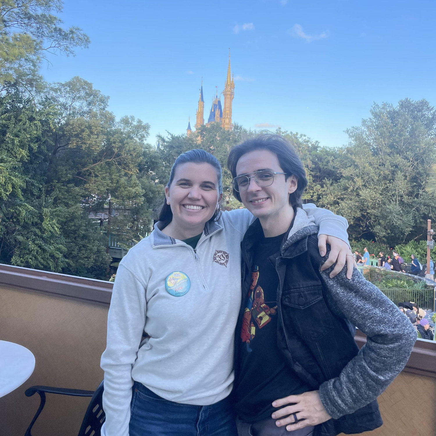 We often spend our weekends at the theme parks.