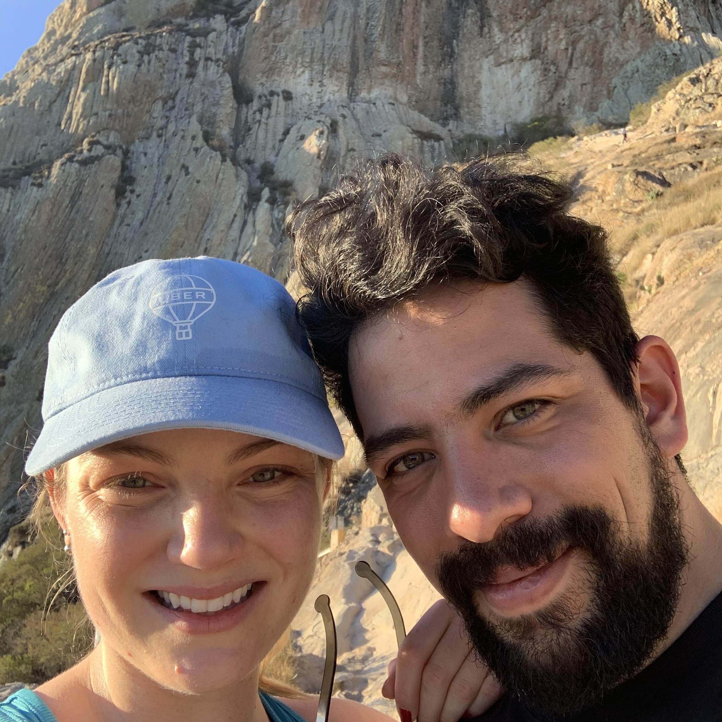 Juls surprised Lauren with a trip to Peña de Bernal. November, 2019.