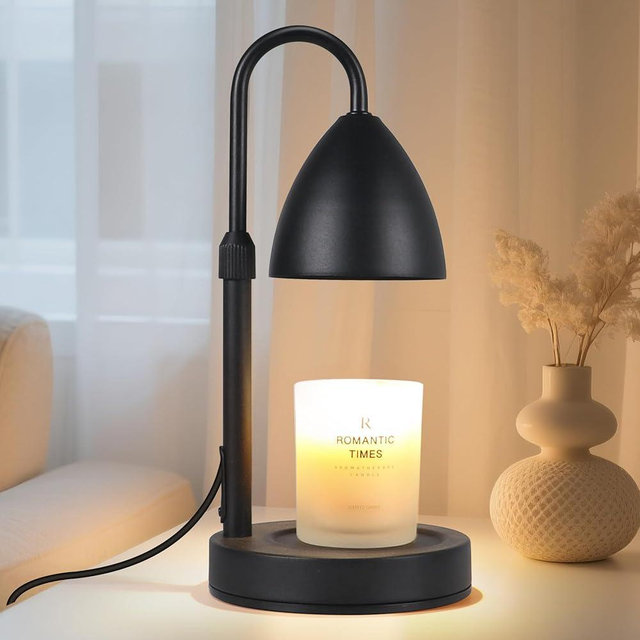 MRSZIRUI Candle Warmer Lamp with Timer Dimmable, Lamp Candle Warmer Birthday Gifts for Women, Black Adjustable Wax Melter Warmer for Jar Candles, House Warming Gift Home Decor