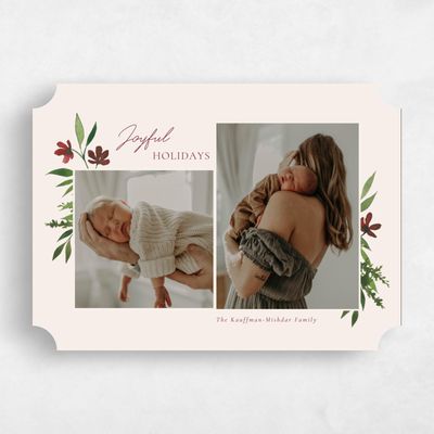 Beige Ticket Holiday Card - Eastvale