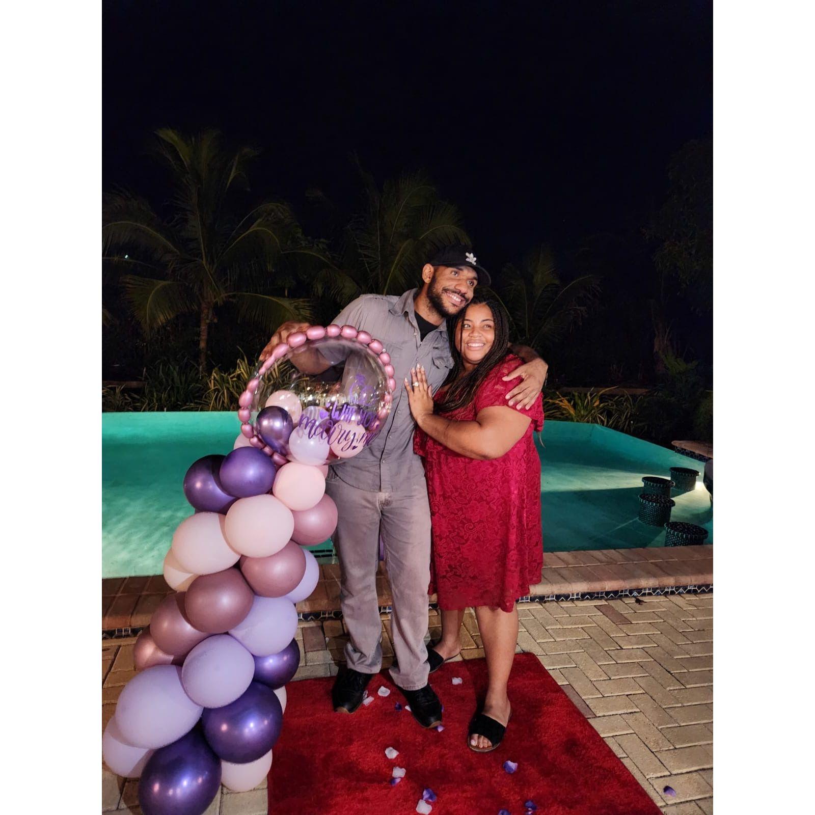 SHE SAID YES! :)