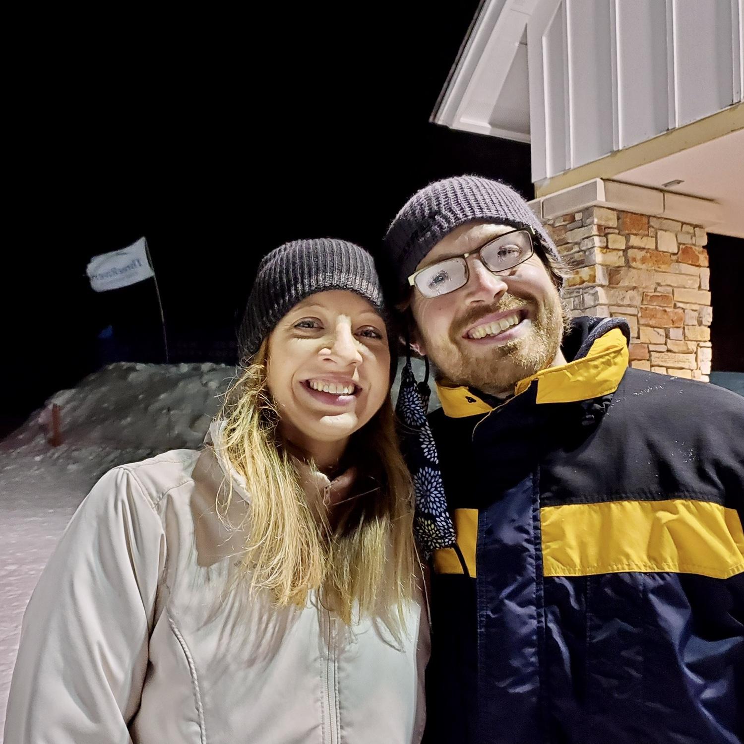 Snow Tubing with frosty glasses 12/2020