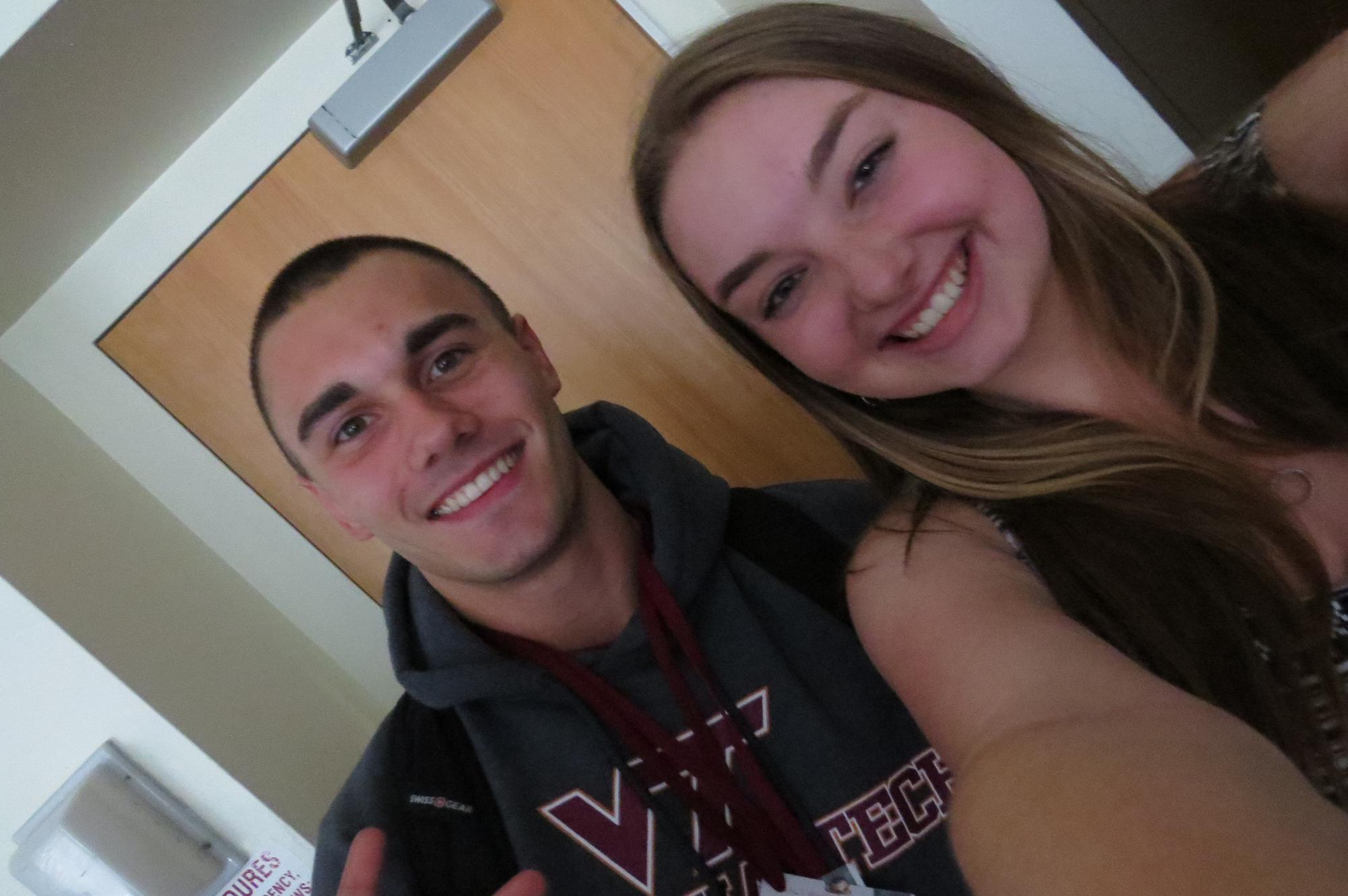 The first photo we ever took together! Nick’s last day of high school June 2014