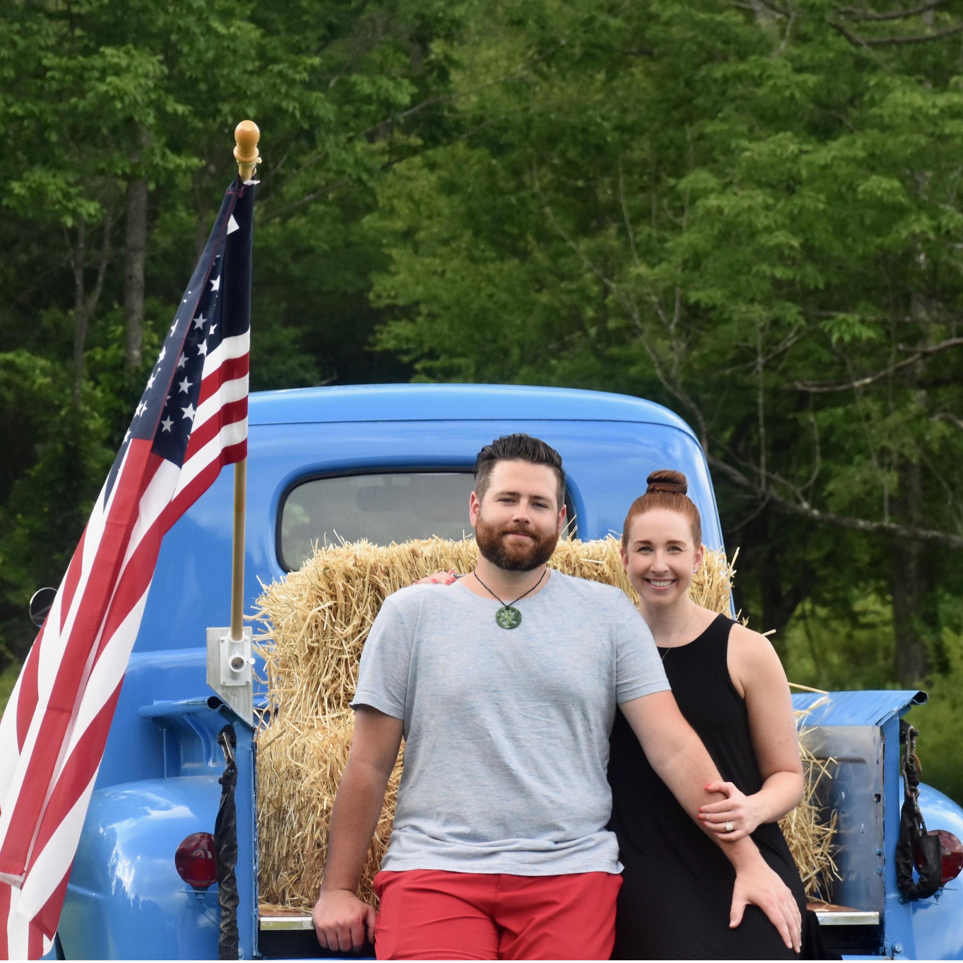 Lake Ariel, Pennsylvania July 7, 2020: Where Jake proposed on "the farm" behind Michelle's parents' house.