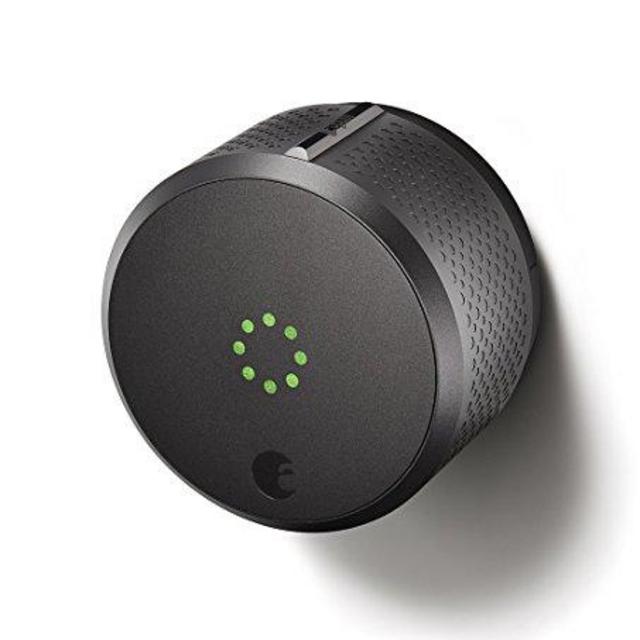 August Smart Lock 2nd Generation – Dark Gray, Works with Amazon Alexa