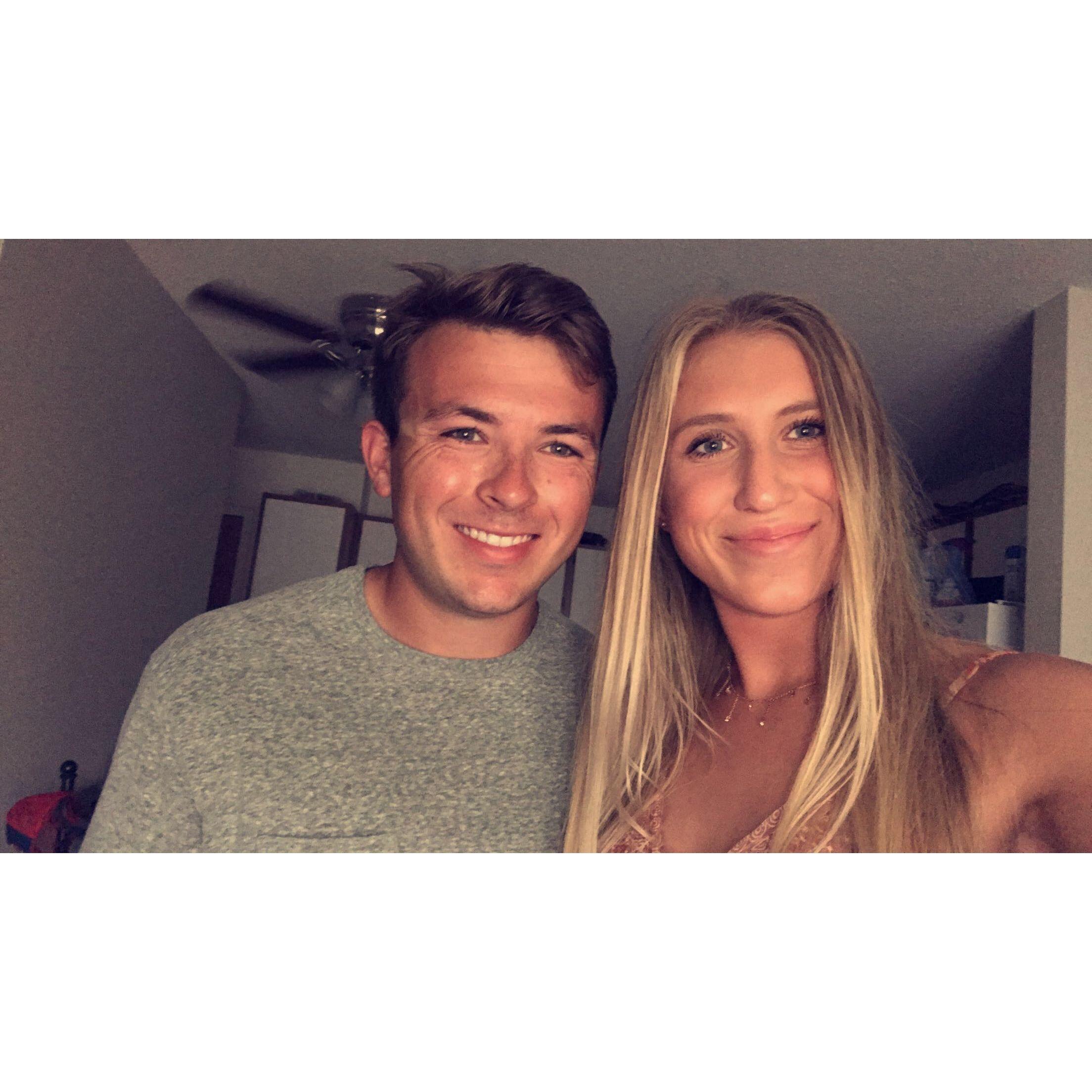 Moved into our first apartment.