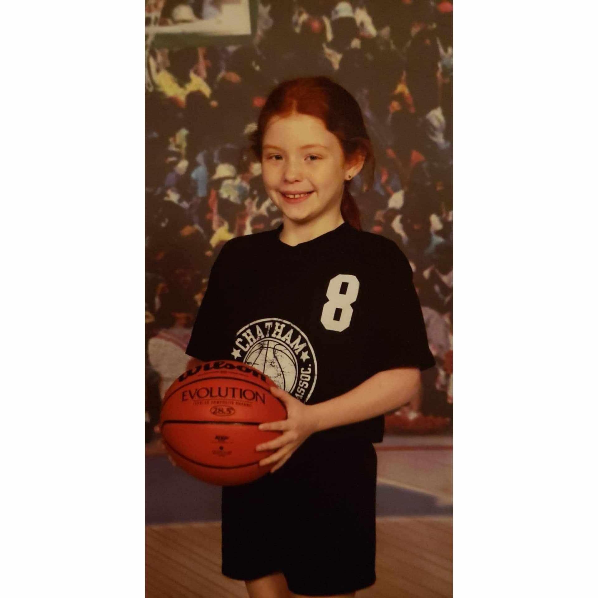 Kylee in Youth Basketball in 4th Grade