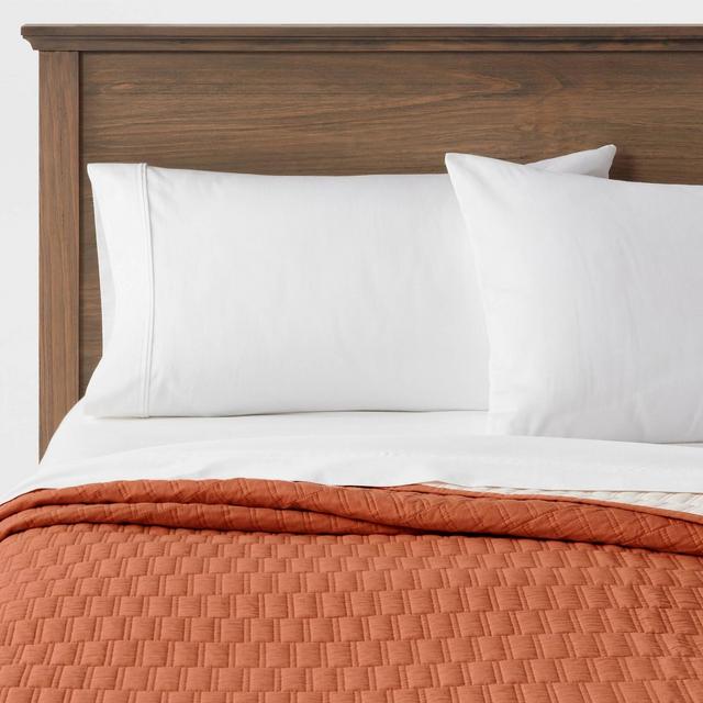 King Botanical Dye Quilt Terracotta - Threshold™
