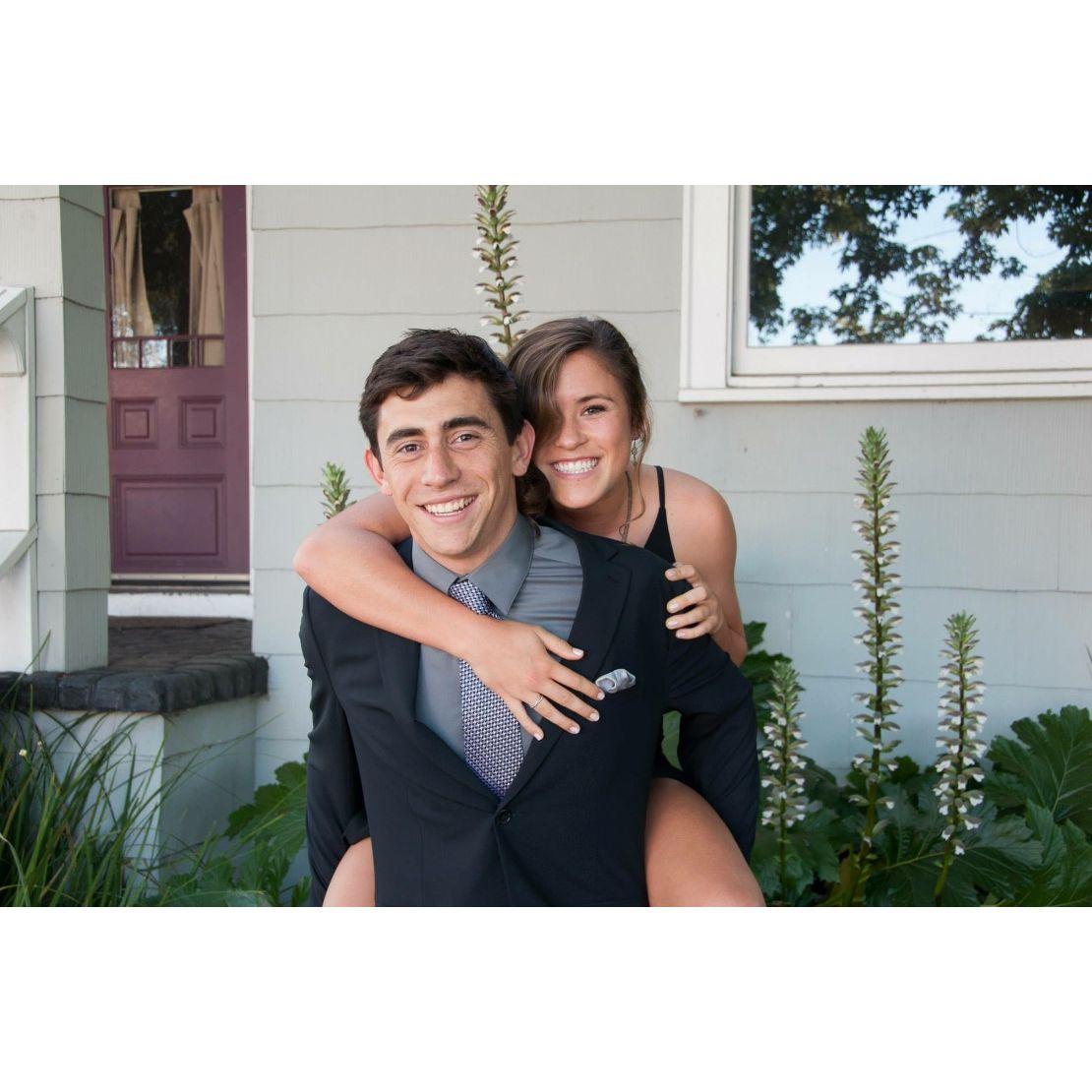 Mari's "Senior Prom" at SCU in 2015!