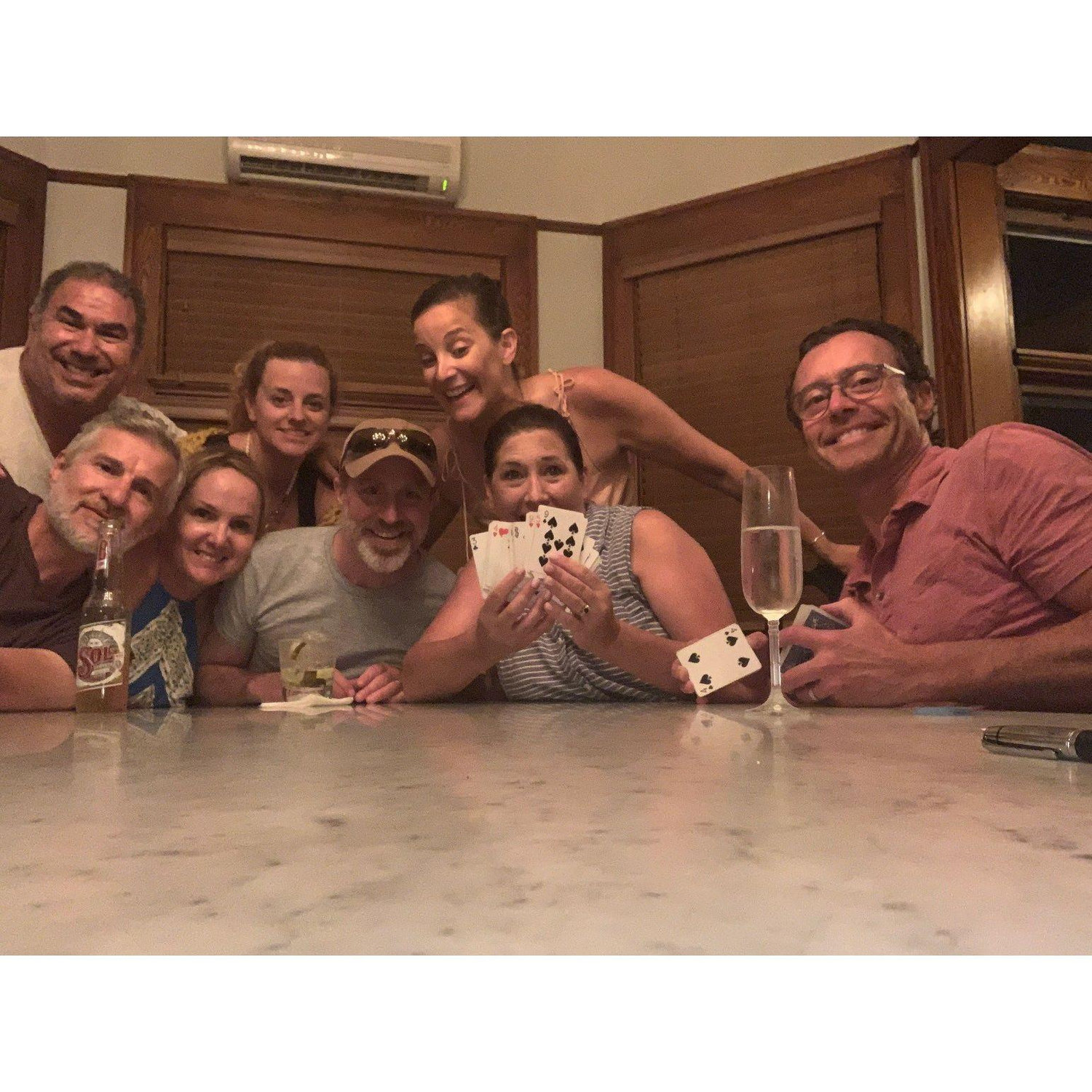 Cards at our house  - any given weekend night before the Ochalek's moved to CA