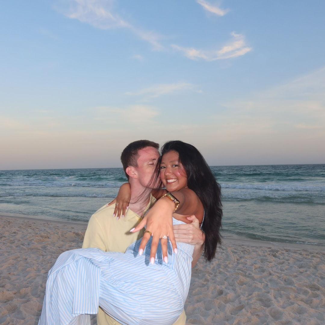 Our first trip as an engaged couple called for some pictures and showing off my ring!