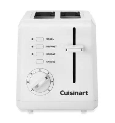 Cuisinart® Compact 2-Slice Toaster in White
