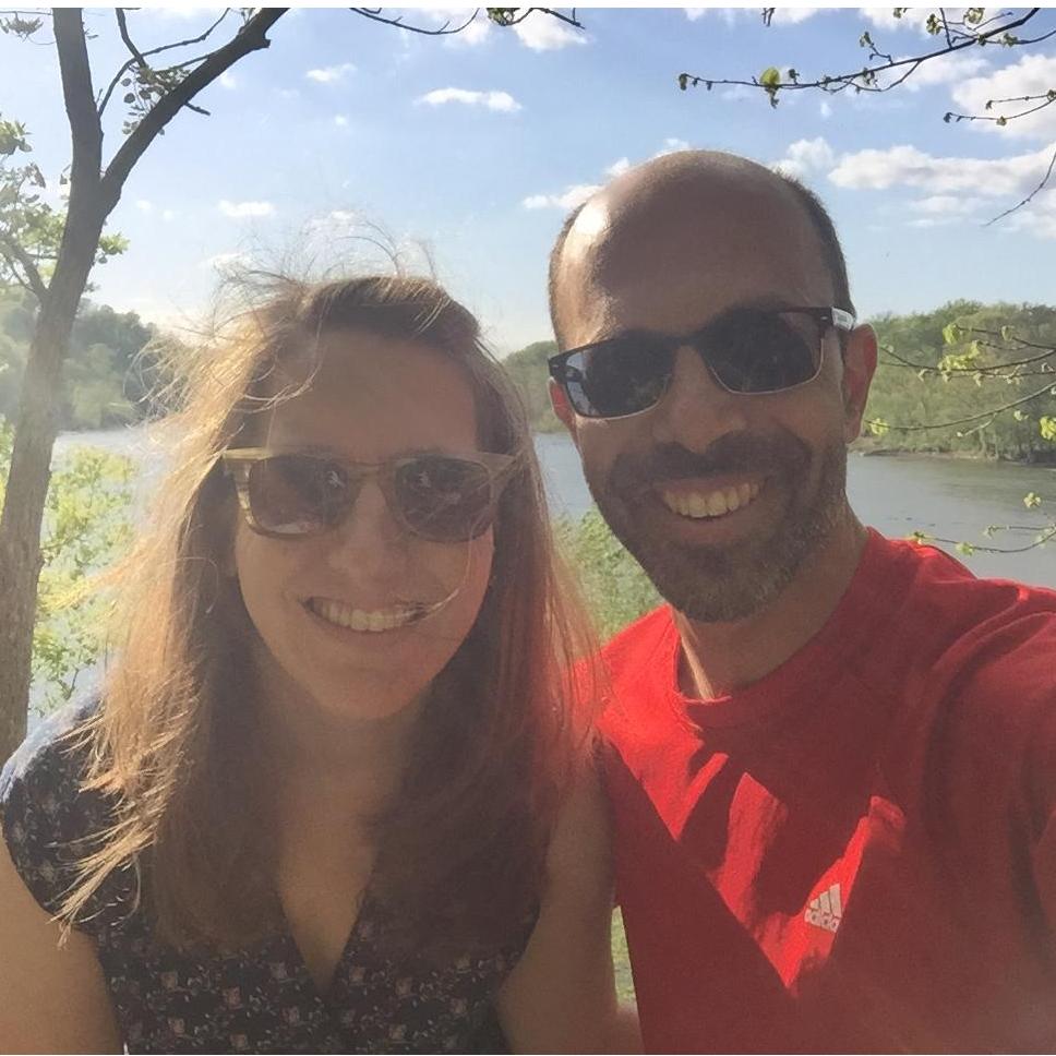 Our first picture together on probably our first hike together.