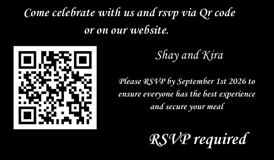 The Wedding Website of Kira Burton and Shay Brewer