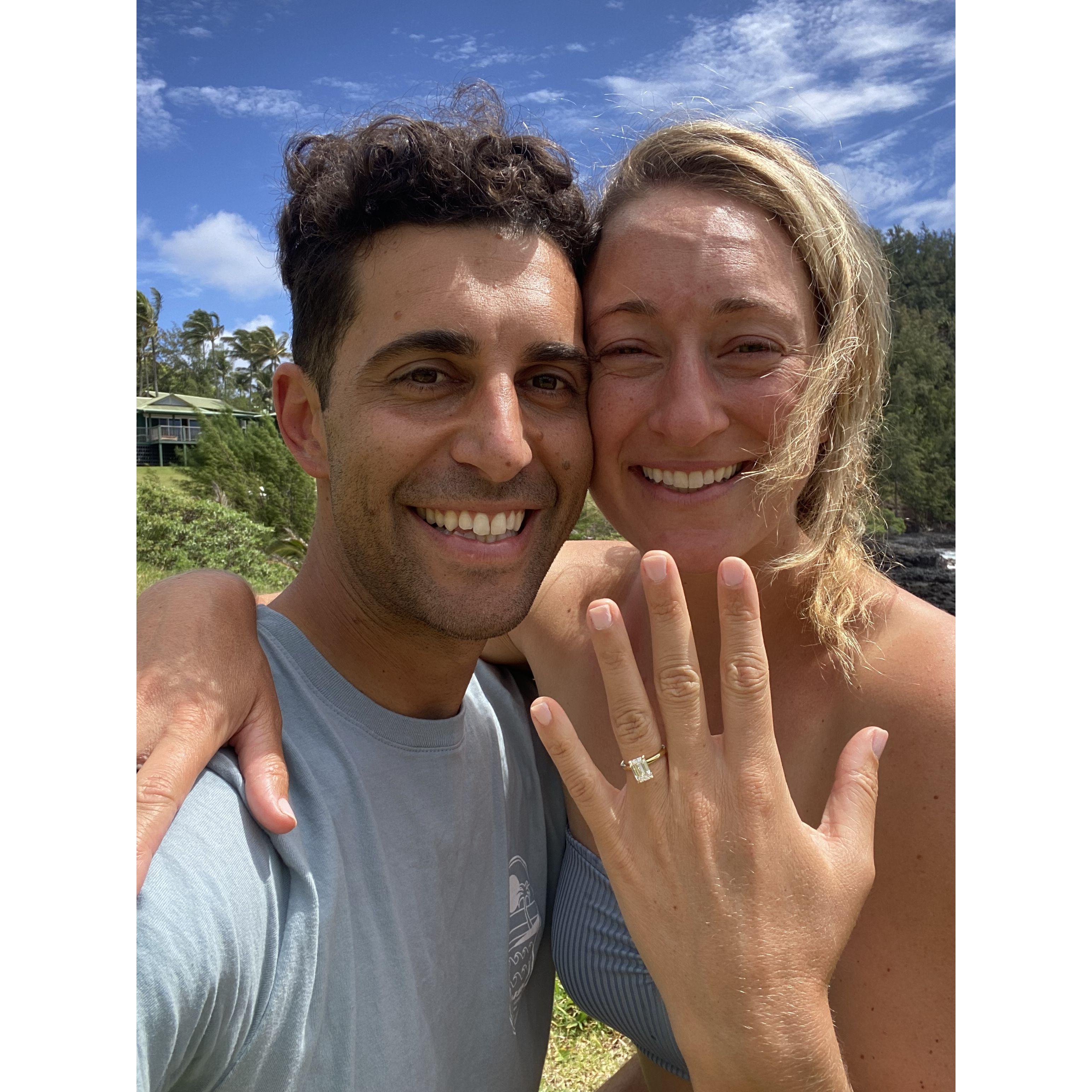 Moments after getting engaged!!