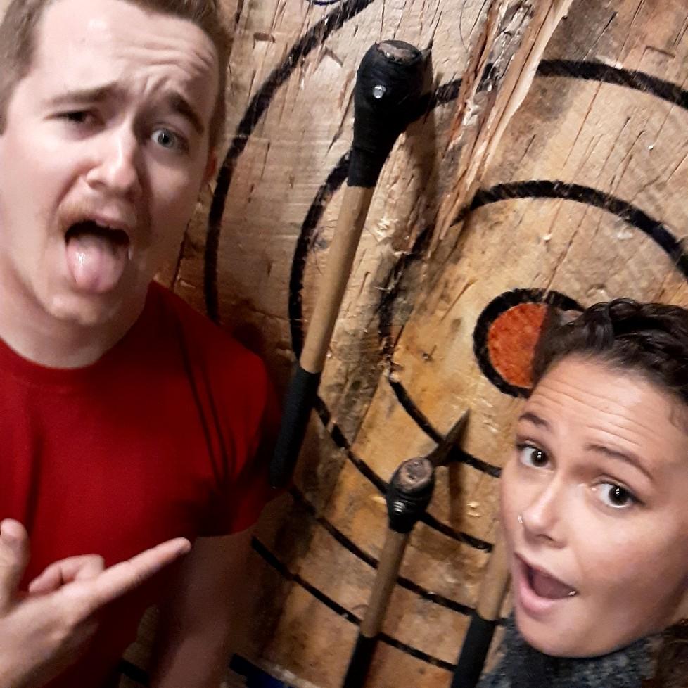 With axe throwing aim this good... We are lucky that we don't disagree too often.