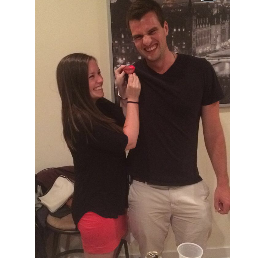 Austin's 26th birthday, glowing lip pins necessary 08/2014