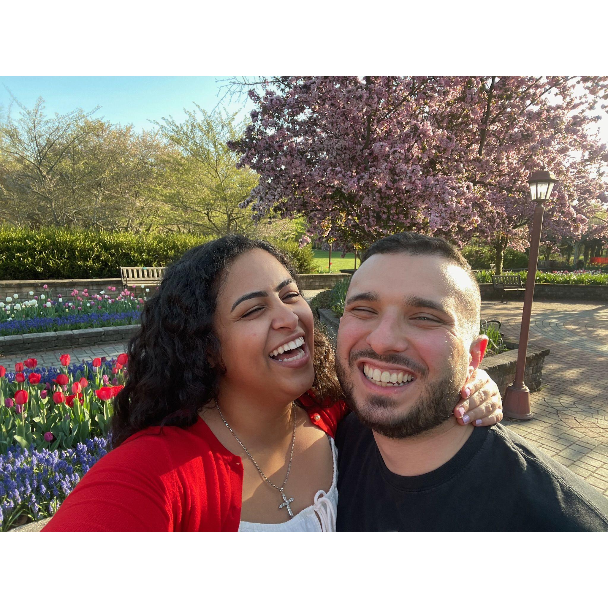 "Smile and laugh for the pic or I'm gonna break your neck!"
