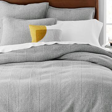 Cotton Jersey Cloud Duvet, Full/Queen, Medium Heather Gray