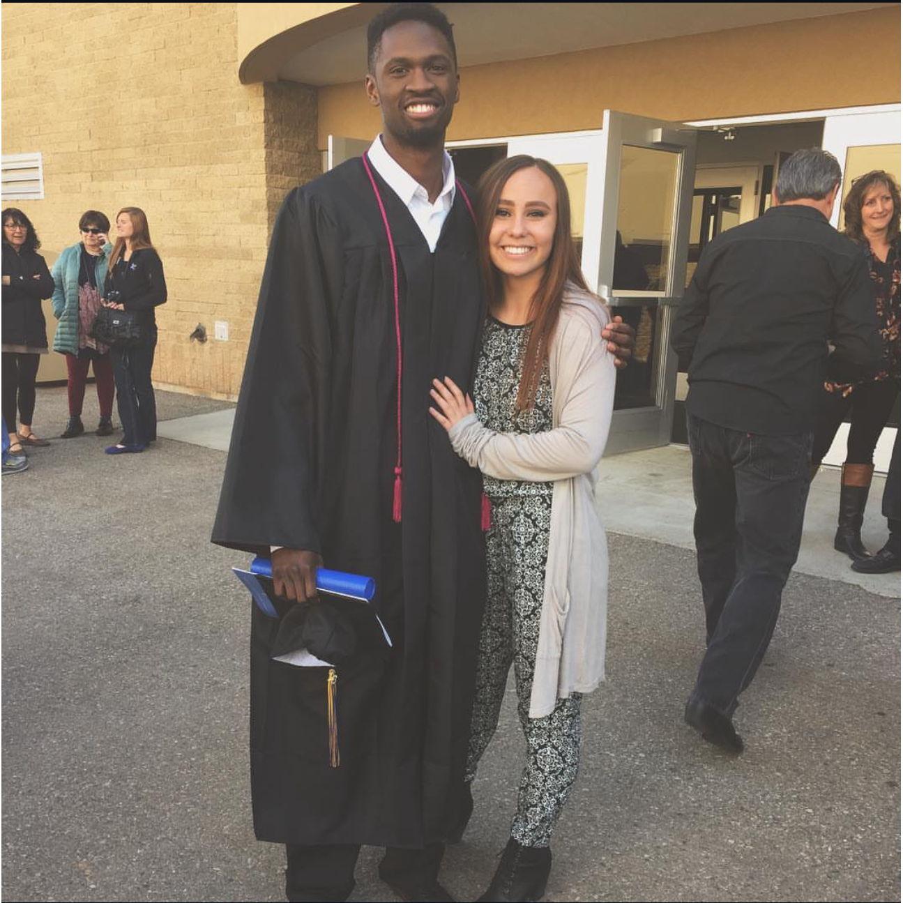 April 2016 when Jared graduated from FLC. Little did Cheyenne know, he'd ask her, well, more so tell her, that she was his girlfriend that night.