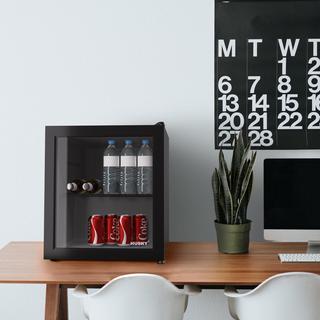 46L Premium Freestanding Glass Door Beverage Cooler & Mini Fridge