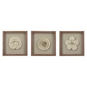 Framed Paper Flower 11x11 - Set of 3 - Threshold™