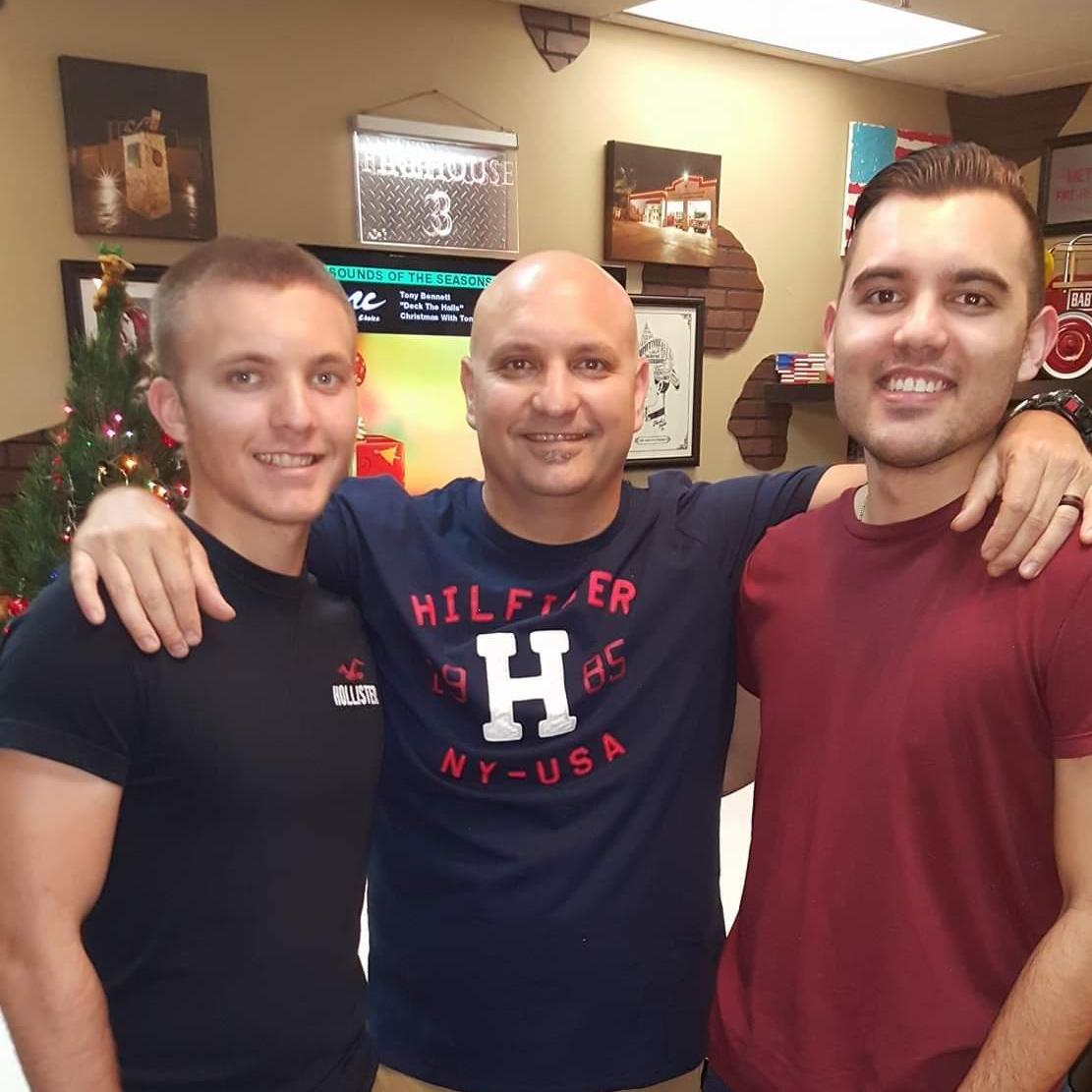 Dad (Alex) and his sons (Christian & Jonathan)