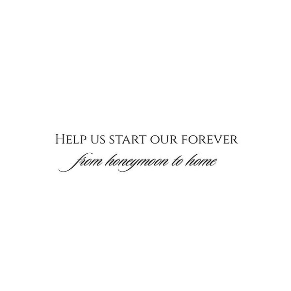 Honeymoon & Future Home Fund