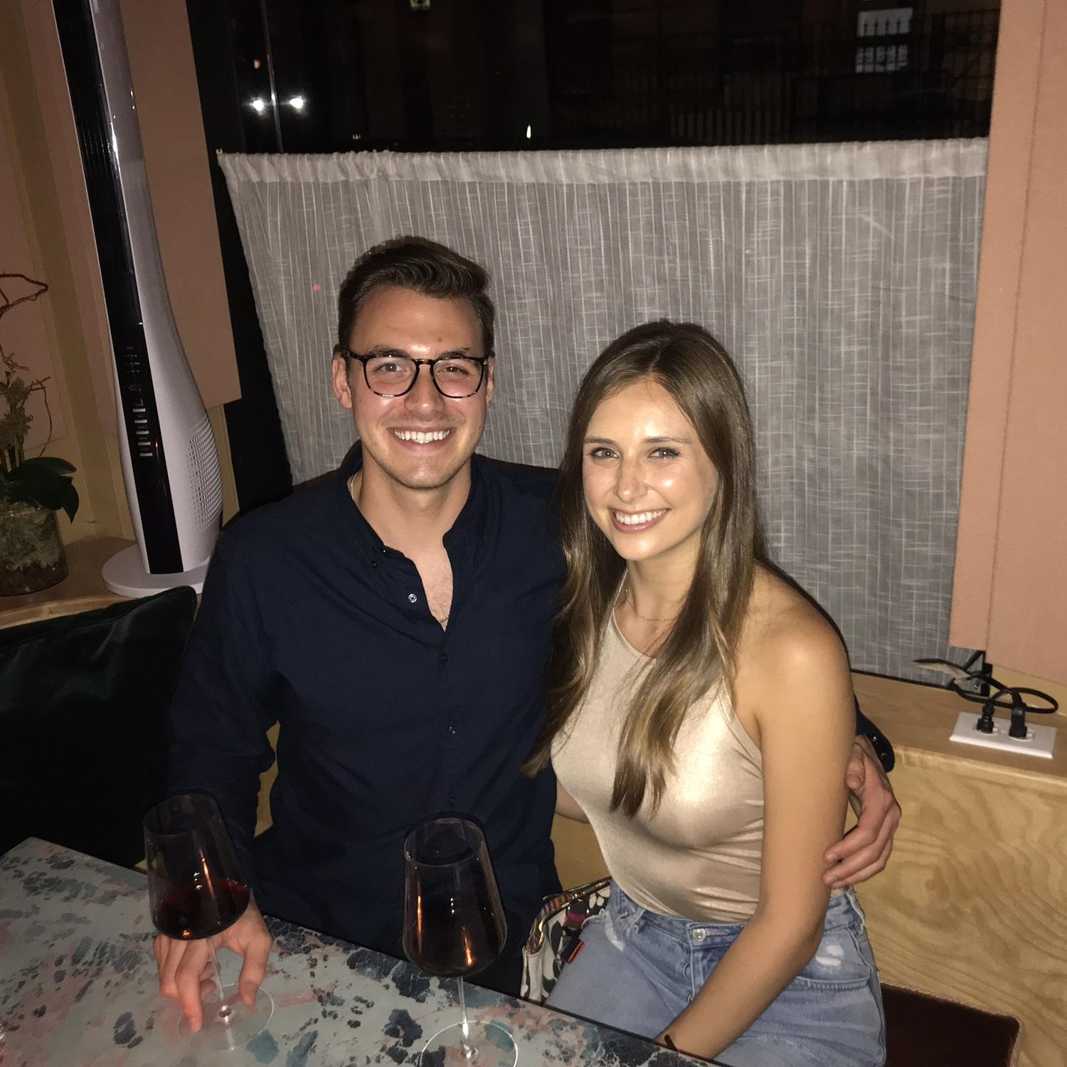 Ethan's 24th birthday at Niche Niche for a tasting meal and wine pairing
