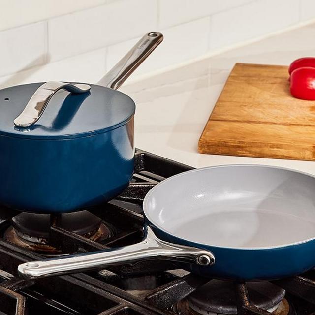 Non-Stick Ceramic-Coated, Mini Fry Pan & Sauce Pan Duo, Non-Toxic