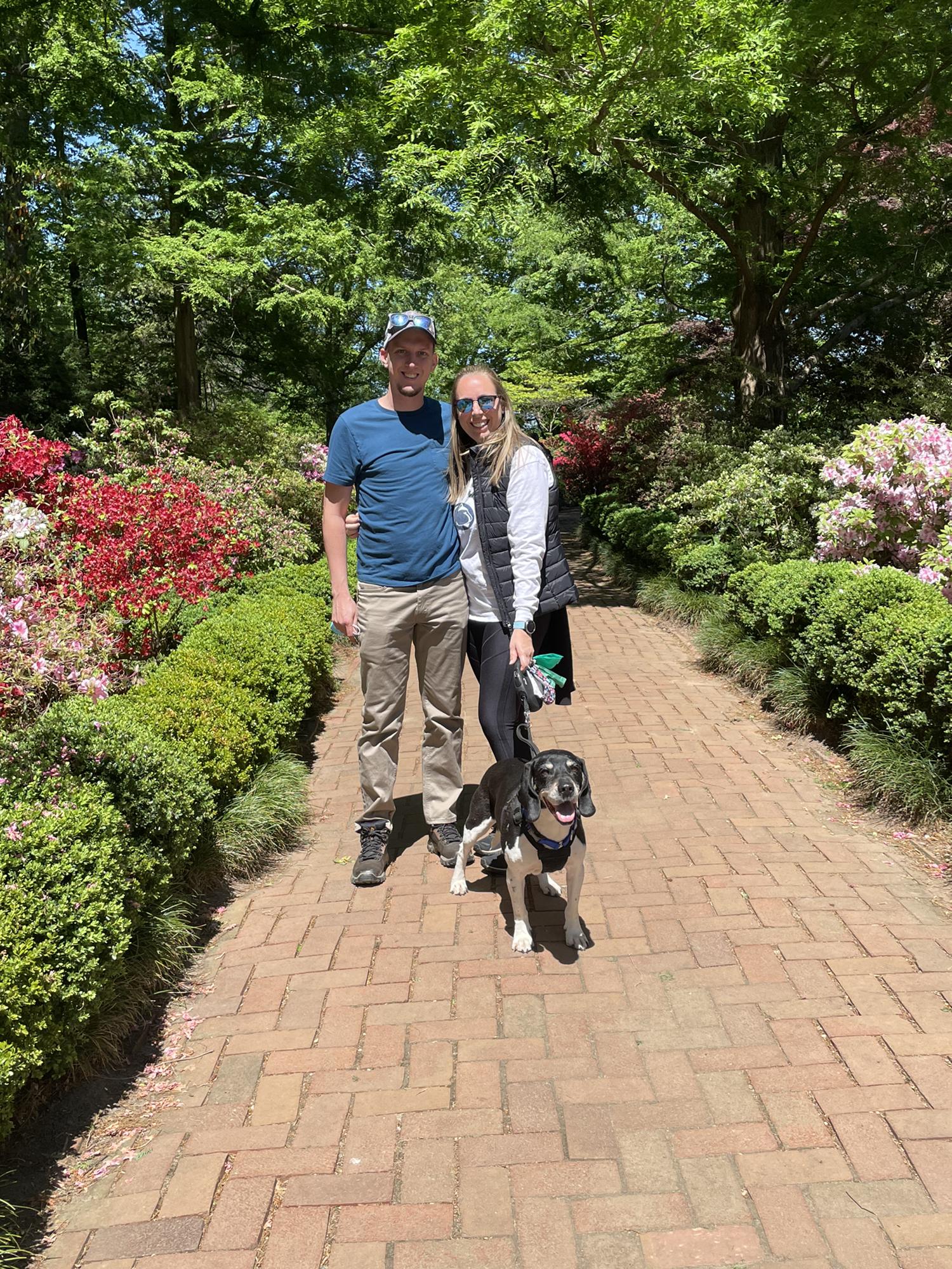 Walking around the azaleas at the National Arboretum.