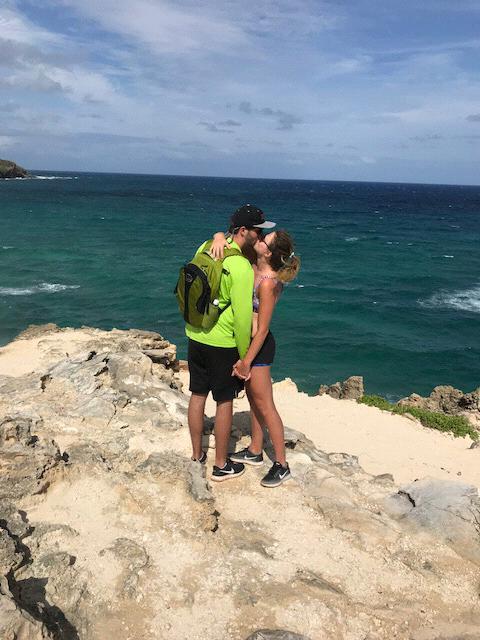 The spot in Kauai where Kevin proposed