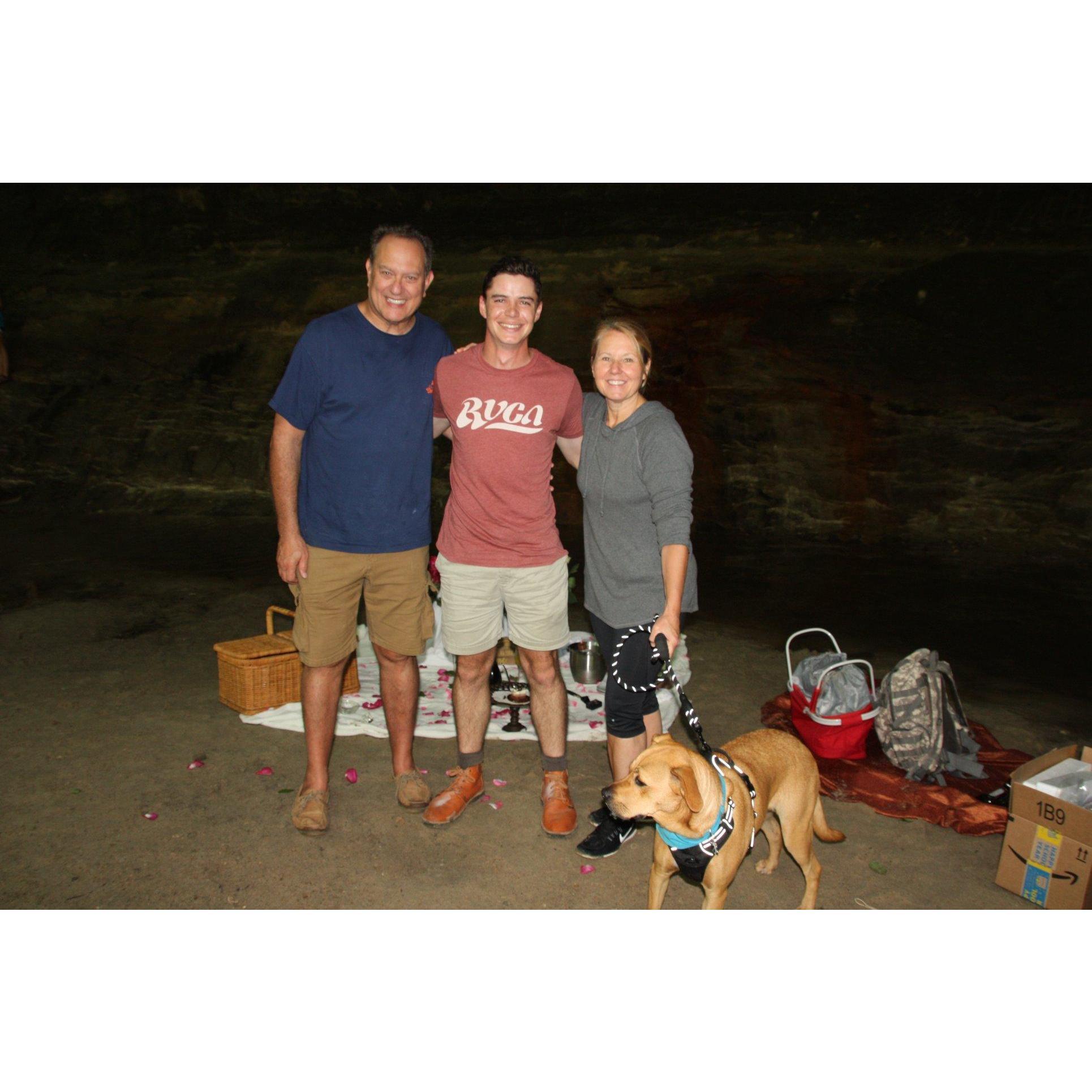 The proposal at Starved Rock National Park