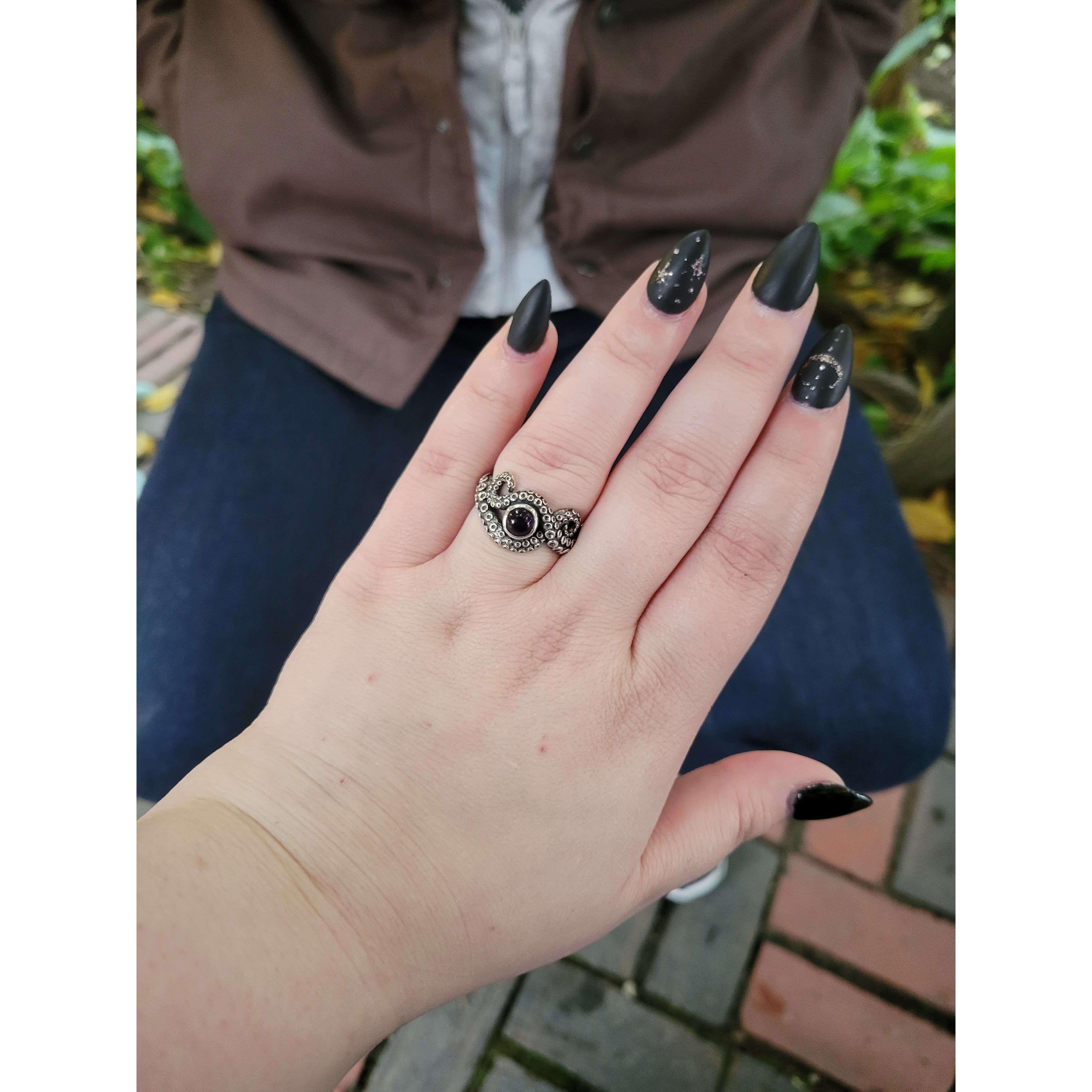 A gorgeous ring that matches me, and a deep purple amethyst stone!
