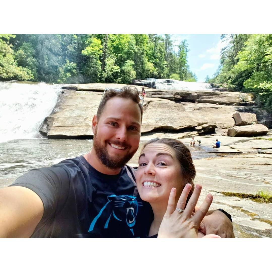 First picture after getting engaged!