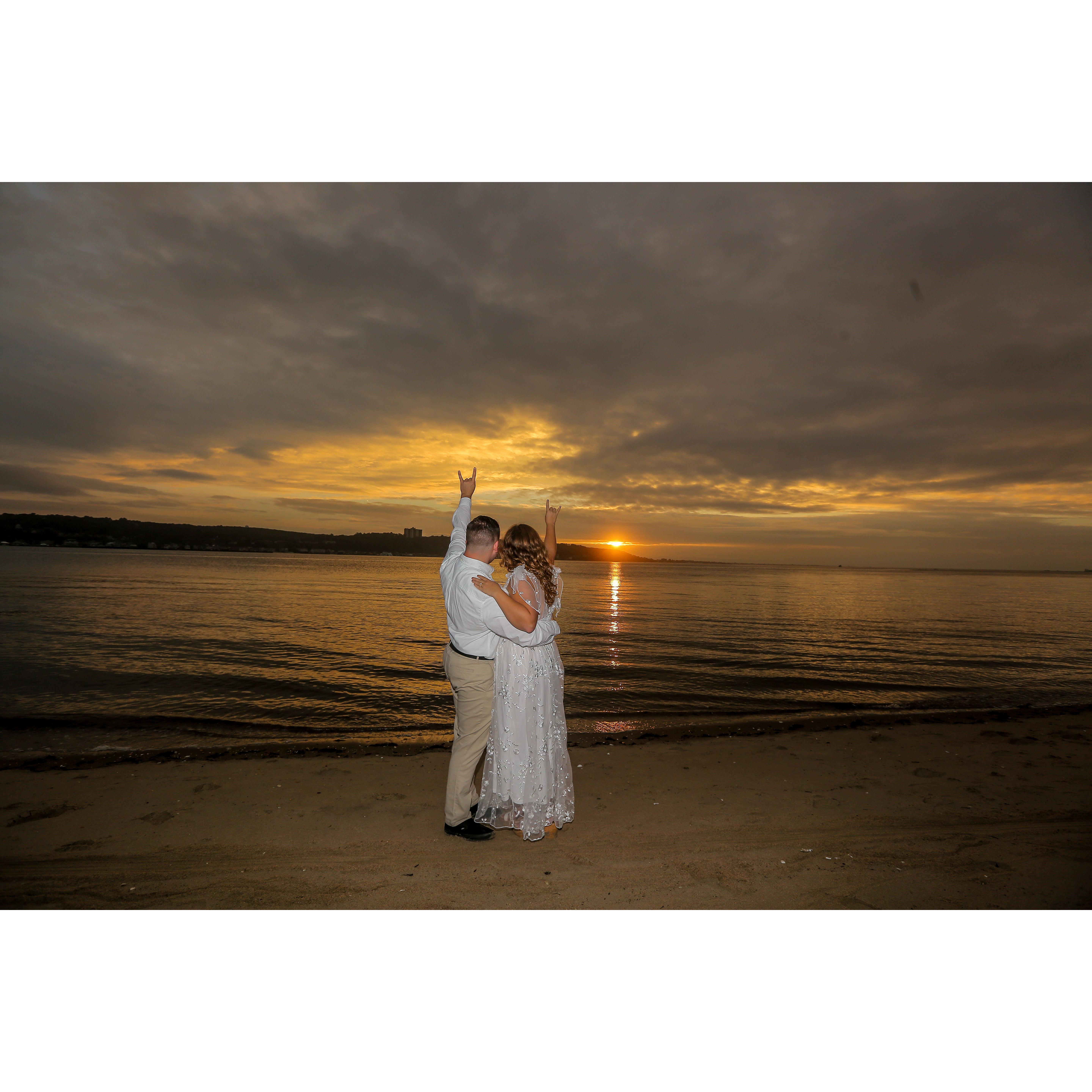 Engagement photos on Sandy Hook!