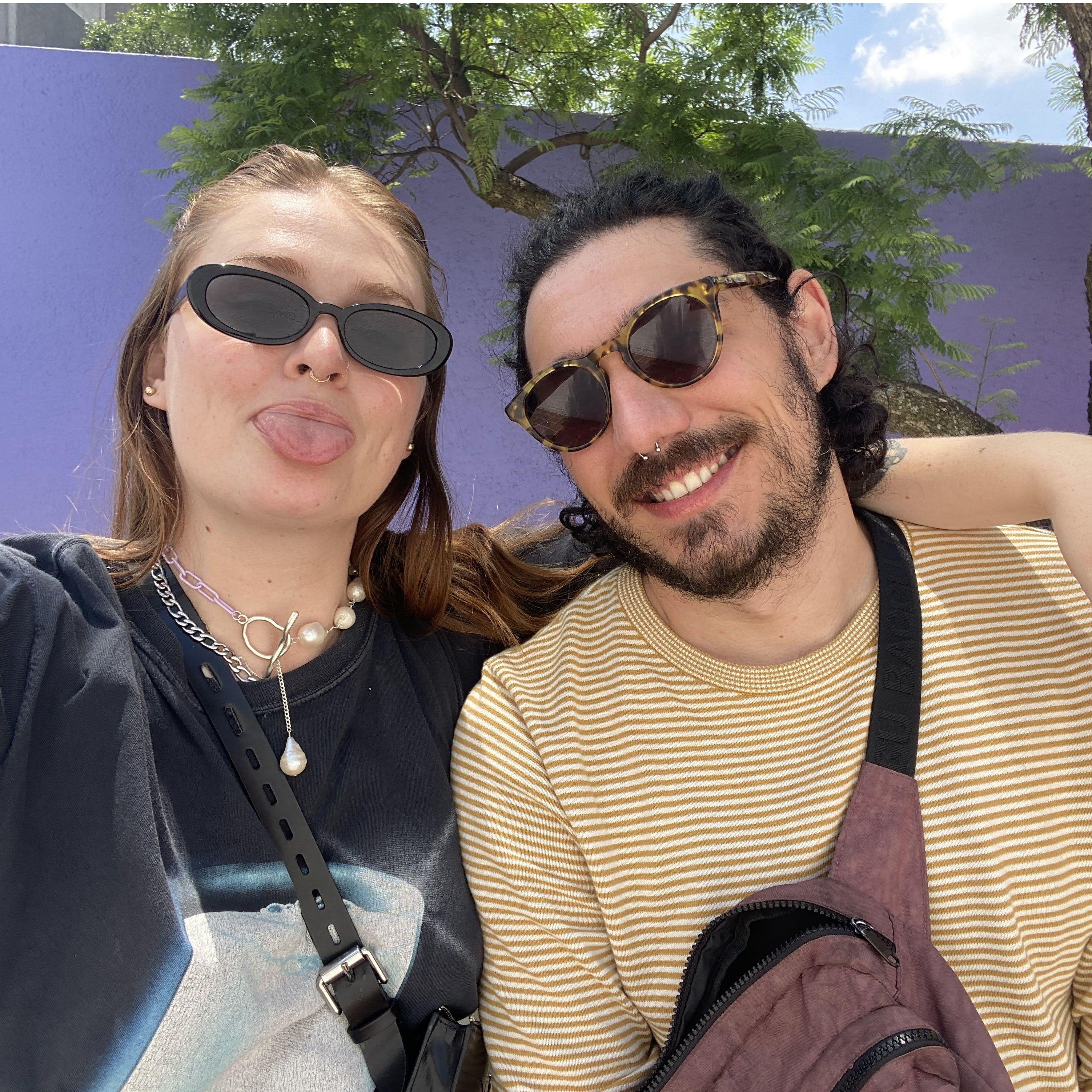 Visiting Luis Barragan's Casa Gilardi in Mexico City.