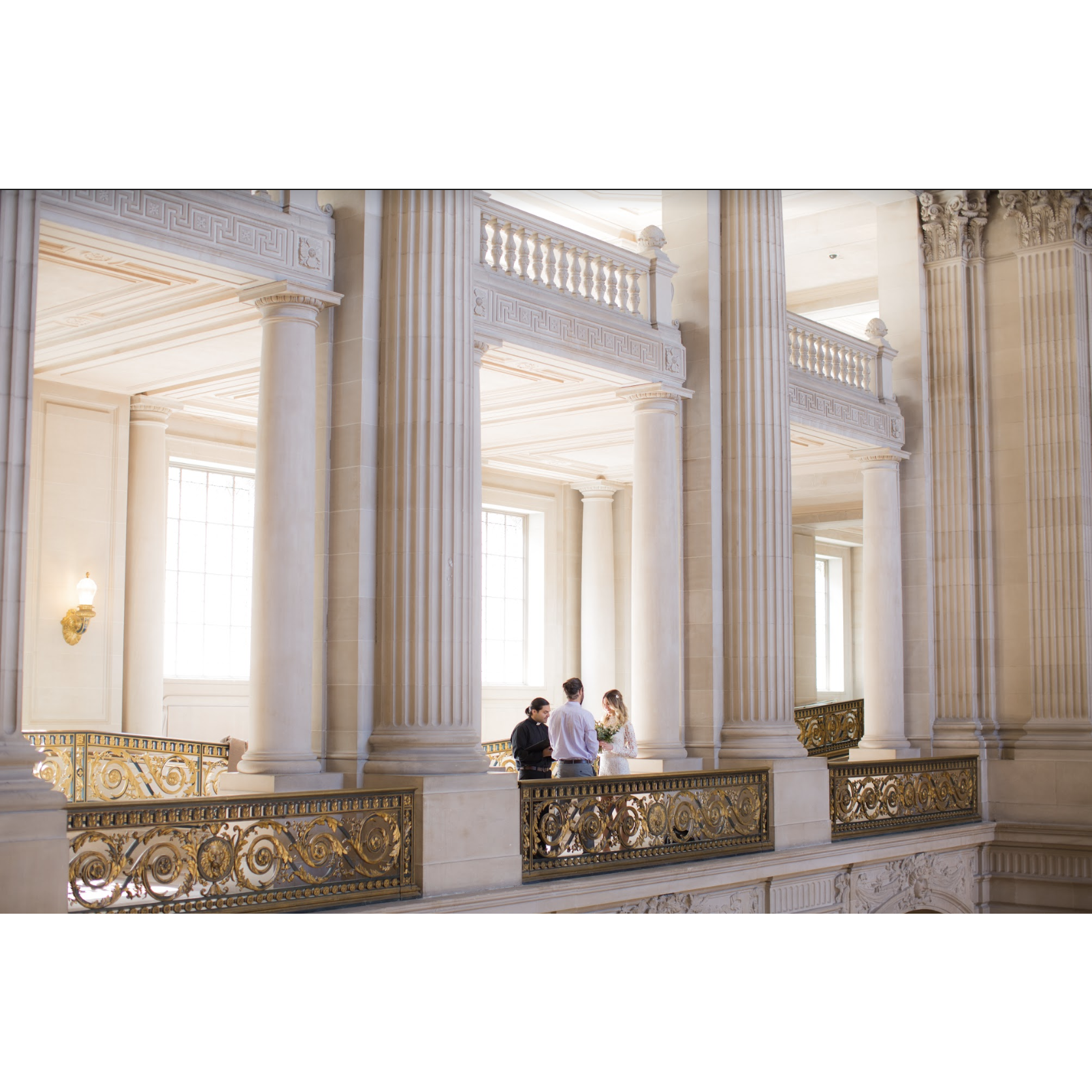 Our amazing photographer and Patrick's long-time friend, Chris Wolfe, did such a great job capturing how amazing San Francisco City Hall is.