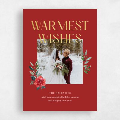 Red Holiday Card - Onteora Foil