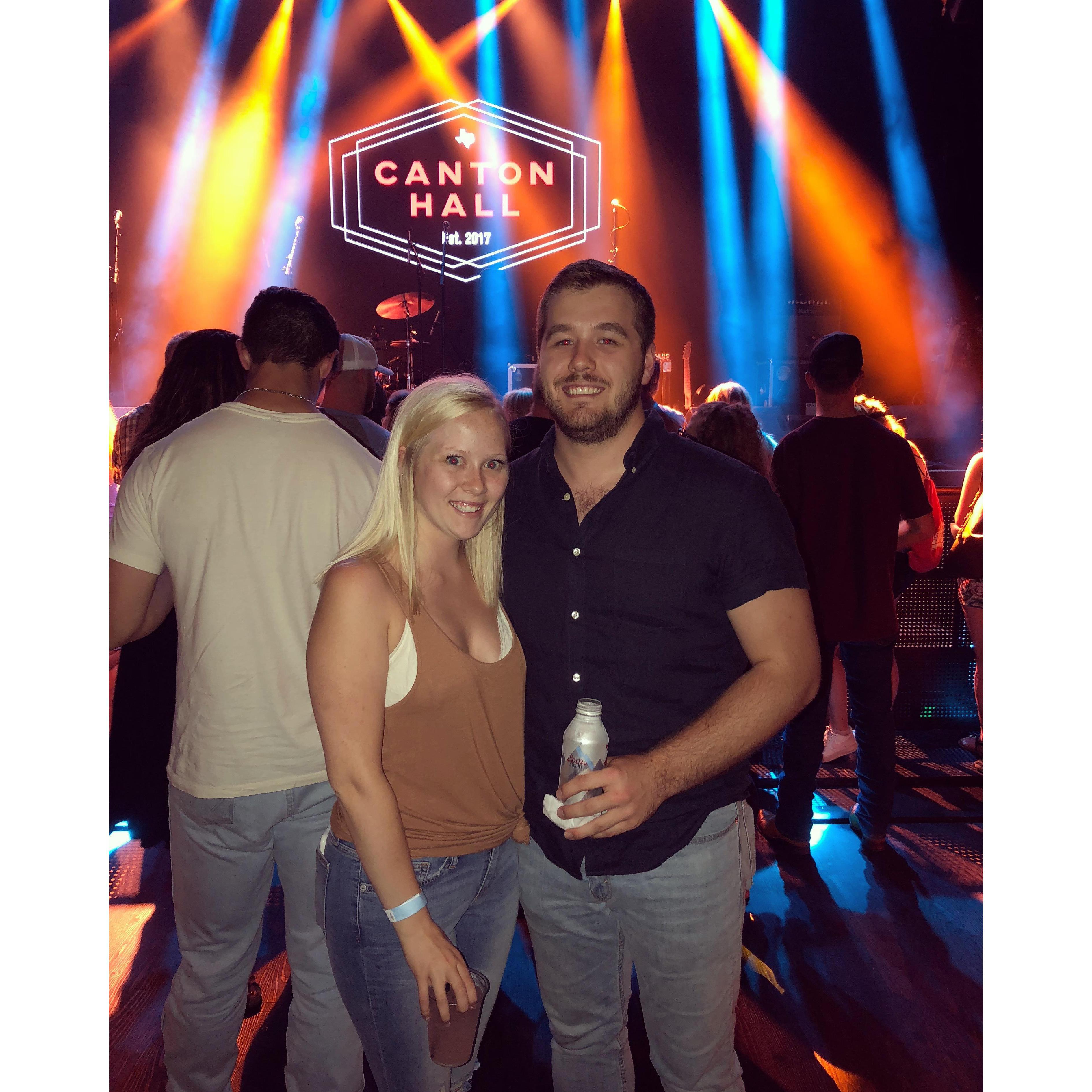 Tyler Childers concert at Canton Hall located in Dallas, TX July 2018