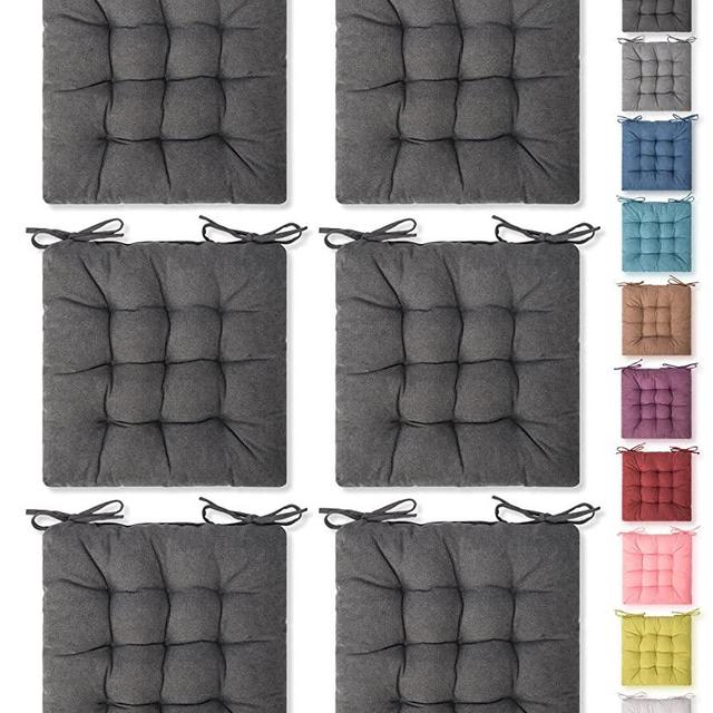 6 Pack Seat Cushion, Chair Cushion, Comfort Chair Pads, Chair Mat for Indoor, Outdoor Dining Chair, Office Chair, Desk Chair