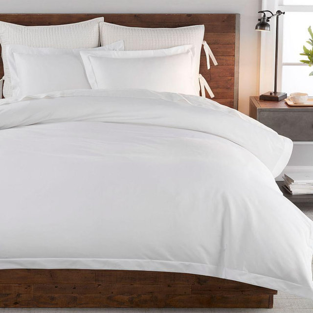 1000-Thread-Count Sateen Duvet Cover, Full/Queen, White