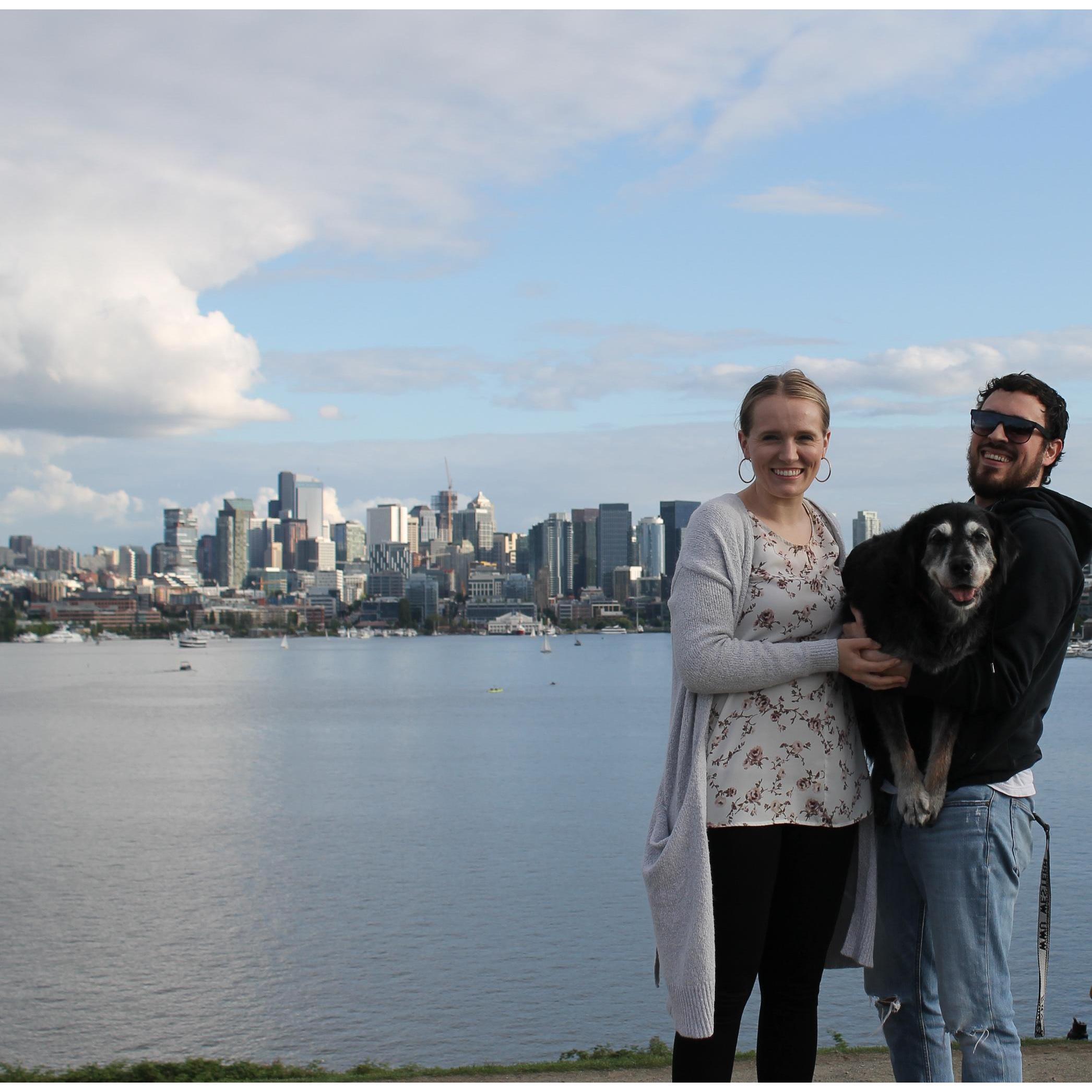 Gas Works Park with our girl, Pep.