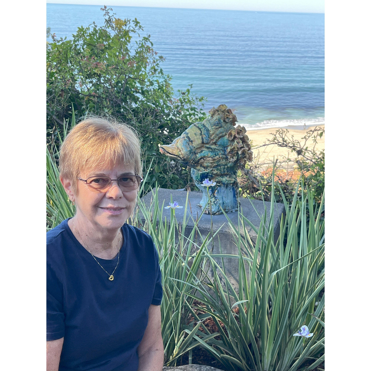 Near our Vrbo in Aptos on our Road Trip with Janet and Ken--Oct, '24