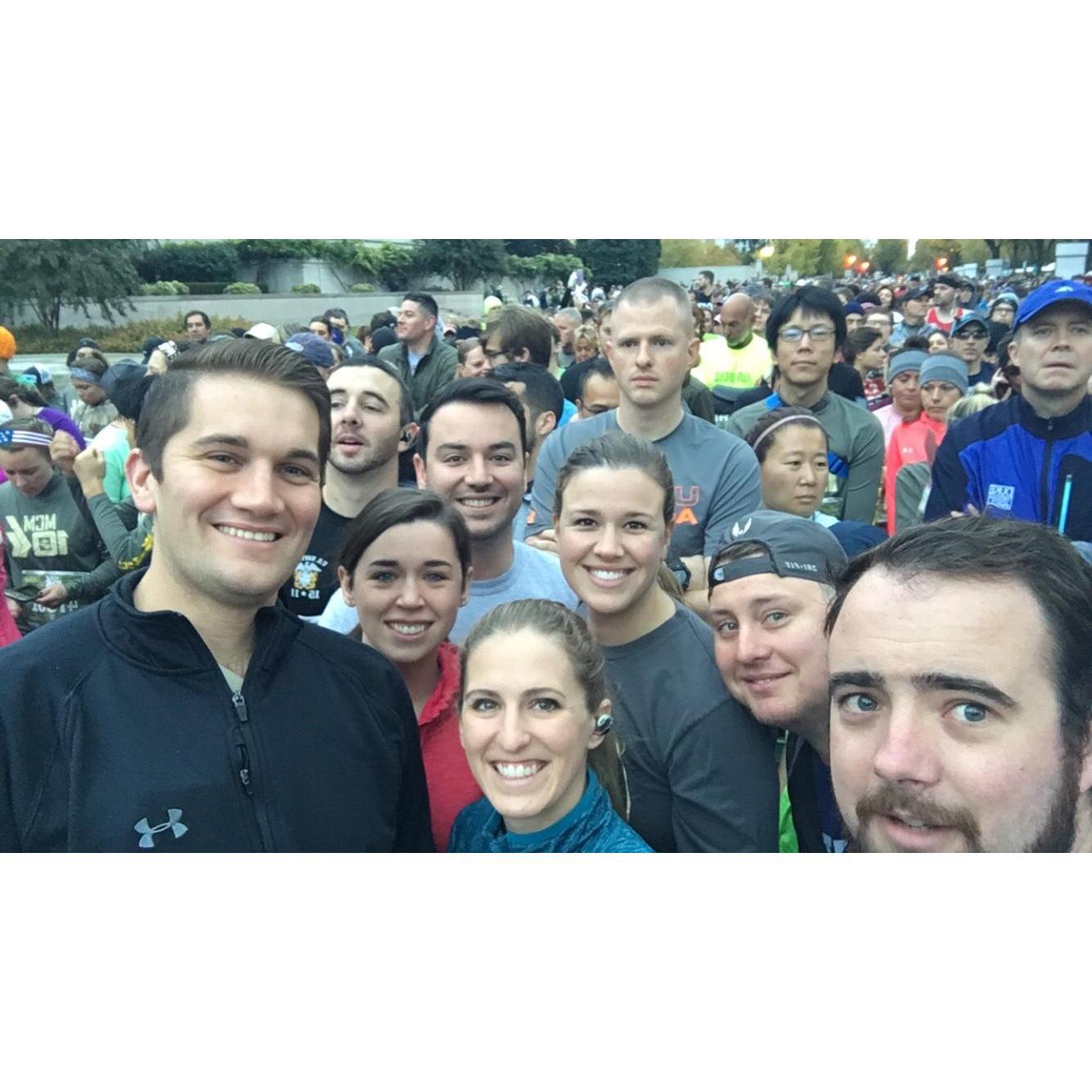 Marine Corps 10k 2018 (the morning before we got engaged!)