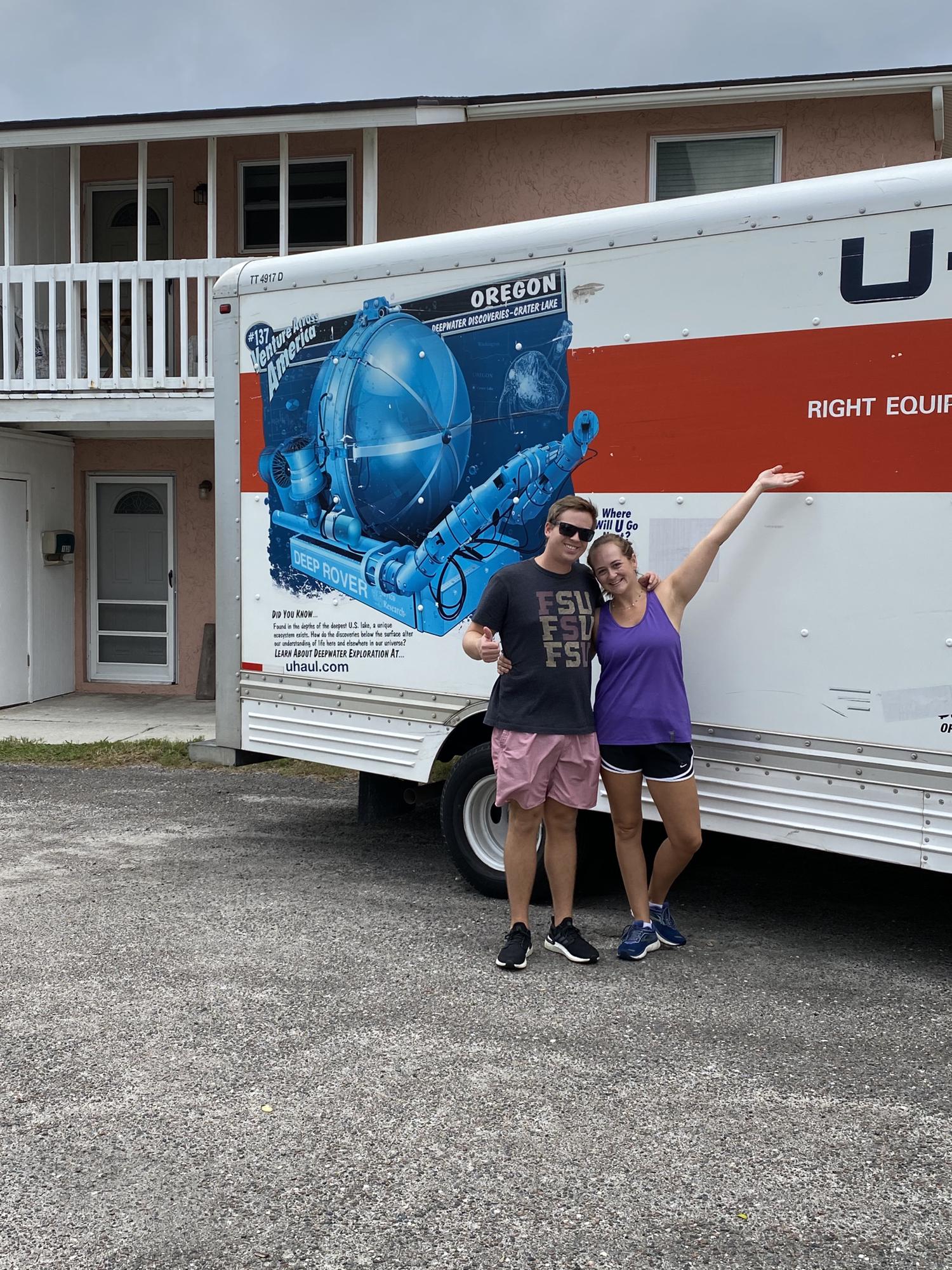 Jacksonville Beach: Maddi & Kirk’s second apartment in Jacksonville Beach! Kirk moved to Jax in July 2018, Maddi followed after grad school in Dec. 2019.