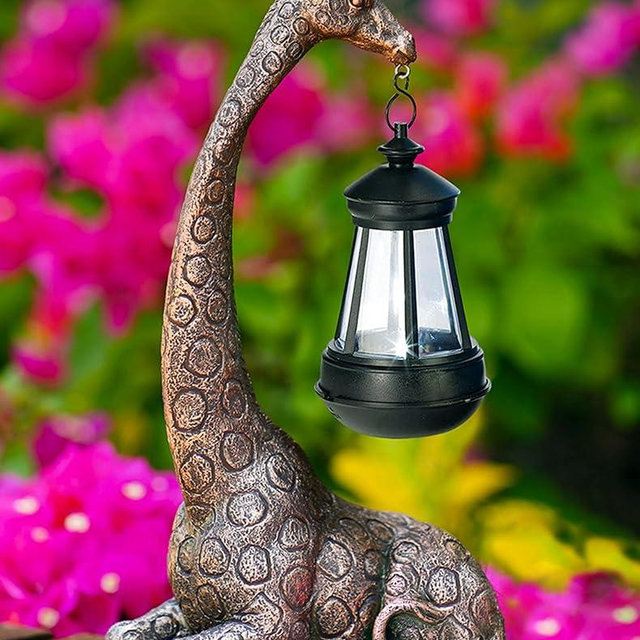 Goodeco 11 "Giraffe Statue for Garden and Home Decor - Ideal for Giraffe & Mom Gifts, Birthdays, Women's Presents, and More! Eye-Catching Ornament for Indoor and Outdoor Use (Giraffe)