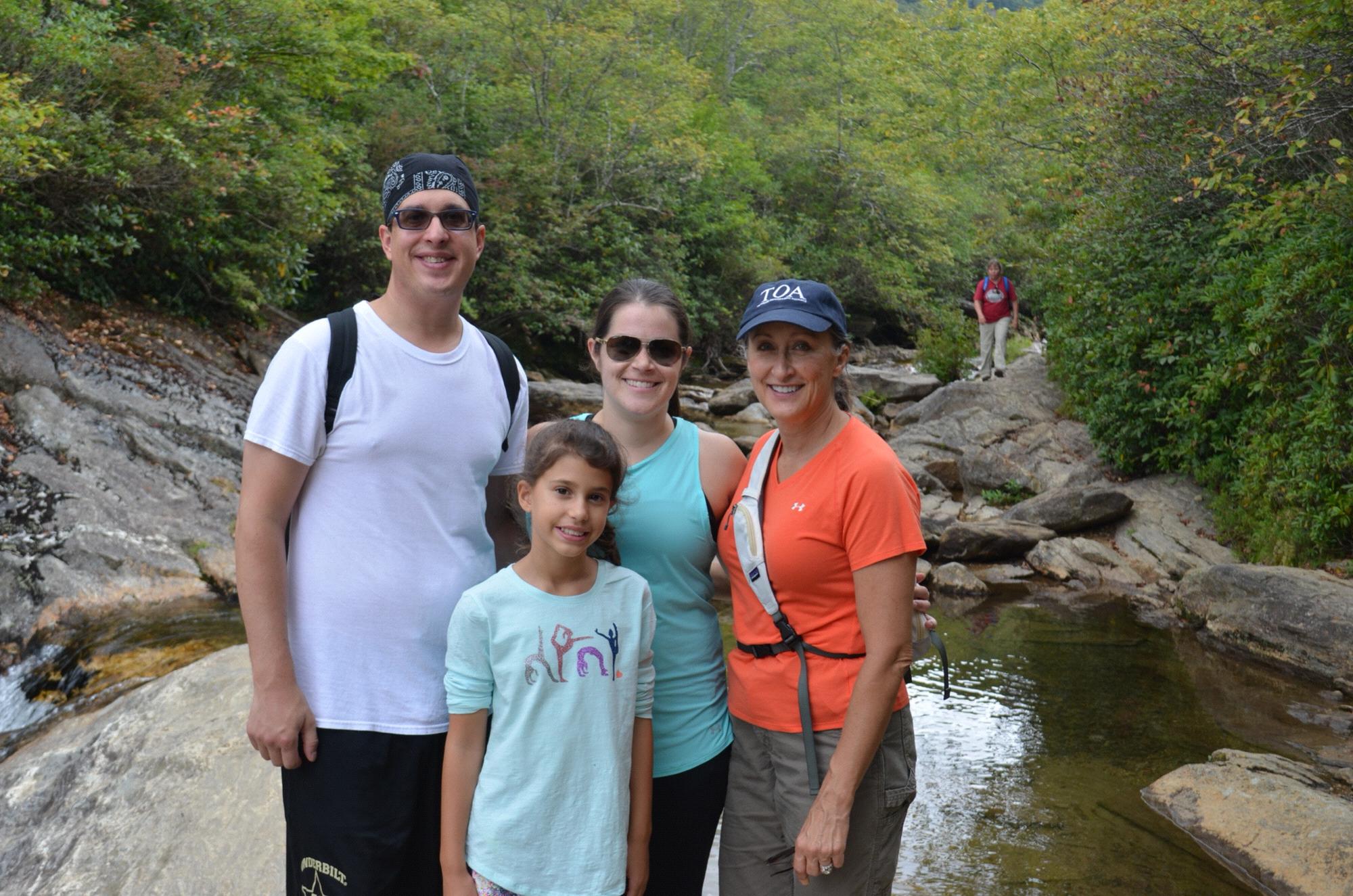 After a hike in the Smoky Mountain National Park In North Carolina with Eli’s mom