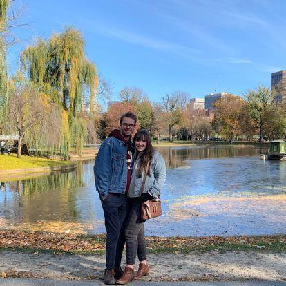 We traveled to Boston together for Tacker to present his medical research project at the AASLD Conference. This picture was taken at Boston Common park!